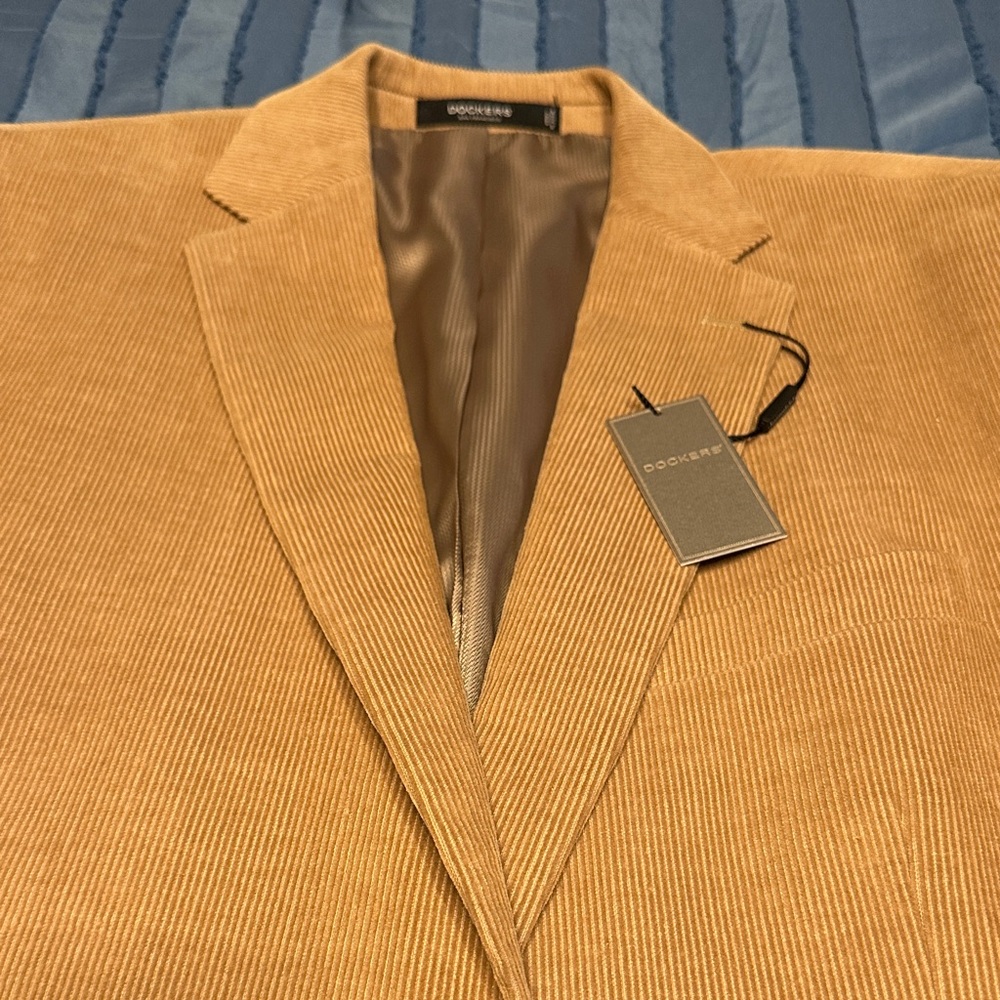 NWT Dockers Men’s Tan Corduroy Sport Coat